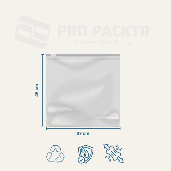 37x45 Baskısız Fermuarlı Kargo Poşeti