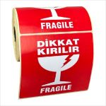 100x100 /250 Sarım ''Dikkat Kırılır'' Etiketi