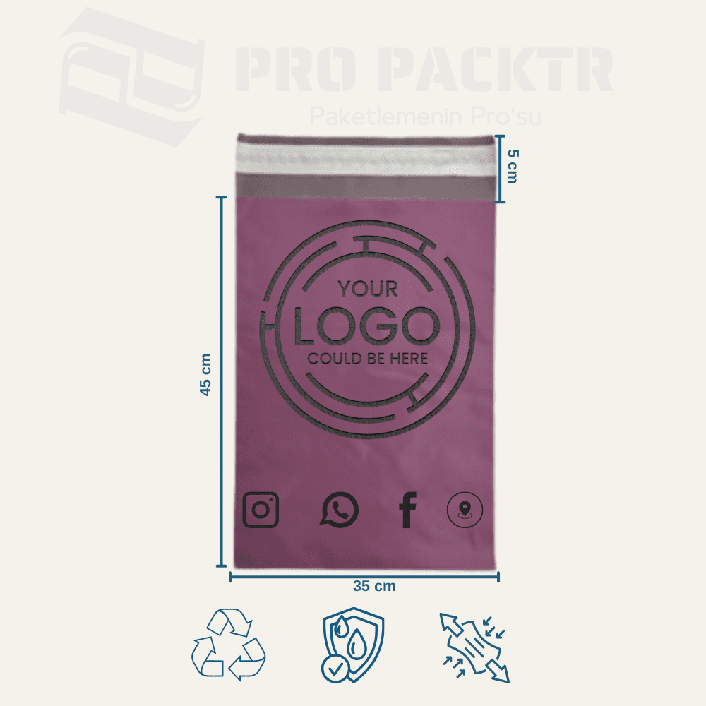 baskılı fermuarlı kargo poşeti (13) 35x45+5cm Renkli Baskılı Kargo Poşeti