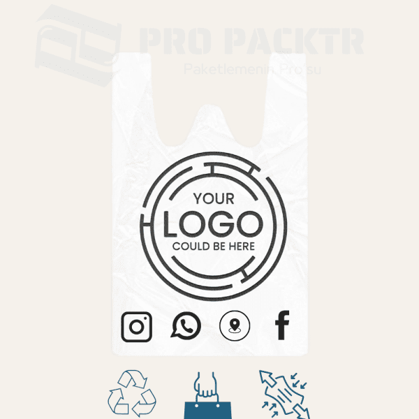 Baskılı Atlet Mağaza Poşeti