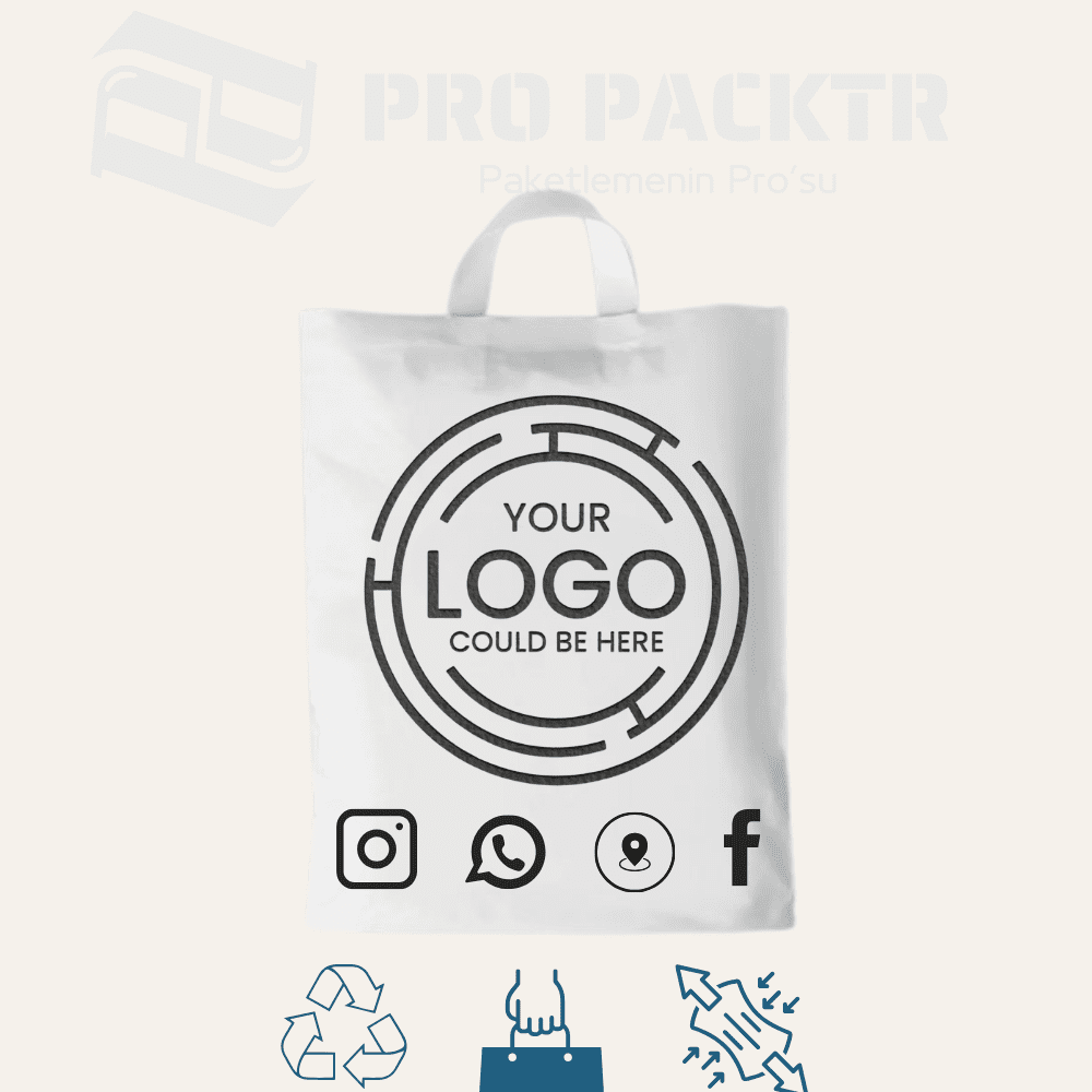 baskılı saplı mağaza poşeti Baskılı Saplı Mağaza Poşeti