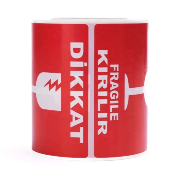 80x100/250 Sarım ''Dikkat Kırılır'' Etiketi